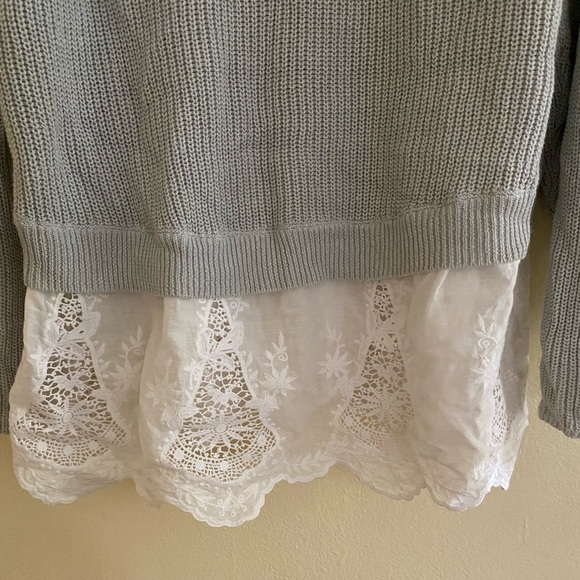 Cato oversized Sweater with Lace bottom Size 18 / 20W - Picture 4 of 9